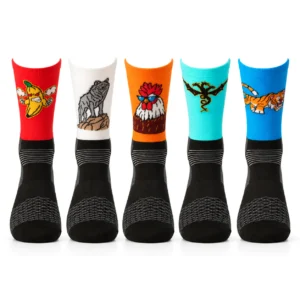 Pack Colección Ciclismo & Running (5 Pares) – Plátano, Gallo, Dragón, Lobo y Tigre